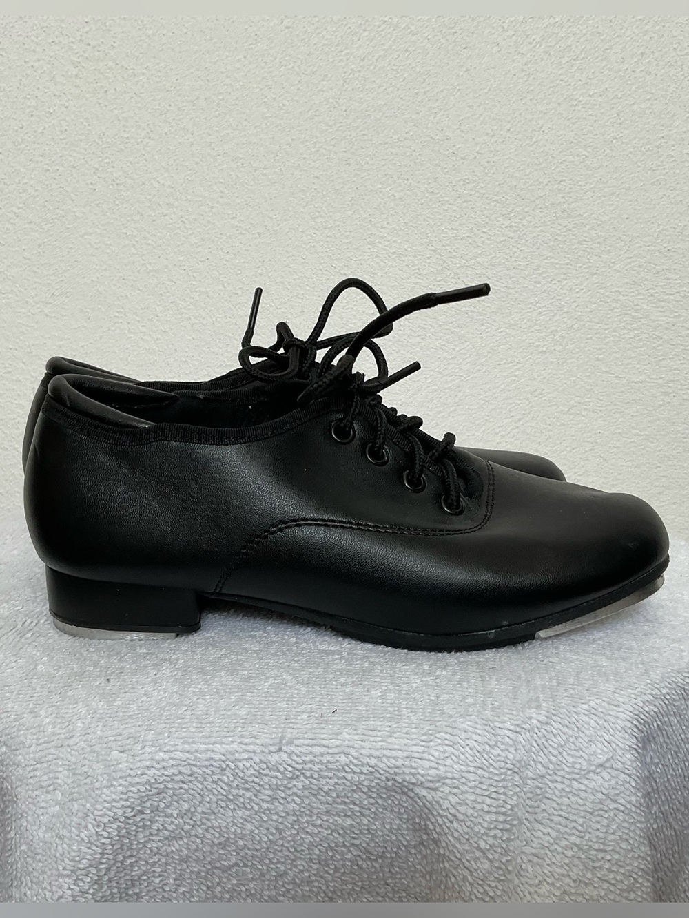 Stelle Black Lace Up Tap Shoes Children's Size 13ML Dance Recital Play